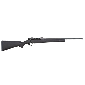 Picture of Mossberg Patriot Predator Bolt Action Rifle, 450 Bushmaster, 20" Spiral Fluted And Threaded Barrel, Matte Blued Finish, Black Synthetic Stock, Adjustable Trigger, Weaver Style Base, 1 Mag, 3Rd 28013