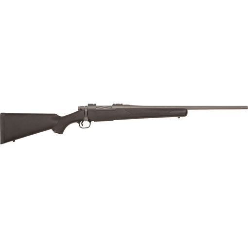Picture of Mossberg Patriot 243 Win 5+1 22" Stainless Cerakote Fluted Barrel, Stainless Cerakote Receiver Drilled & Tapped, Black Fixed Synthetic Stock, Right Hand 28005