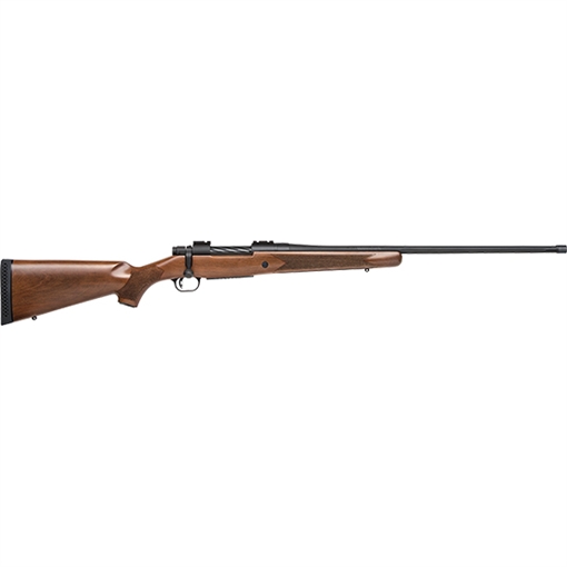 Picture of Mossberg Patriot Full Size 300 Win Mag 3+1 24" Matte Blued Fluted Threaded Barrel, Drilled & Tapped Matte Blued Stainless Steel Receiver, Walnut Fixed Stock, Right Hand 28132