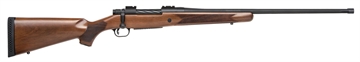 Picture of Mossberg Patriot Full Size 7mm PRC 3+1 24" Matte Blued Fluted Threaded Barrel, Drilled & Tapped Matte Blued Stainless Steel Receiver, Walnut Fixed Stock 28239