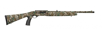 Picture of Mossberg SA Turkey 28 Gauge Semi-Auto 2.75" 4+1 22" Mossy Oak Greenleaf Steel Barrel, Picatinny Rail Receiver, Fixed Mossy Oak Greenleaf Synthetic Stock, Brown Polymer Grip, Right Hand 75802