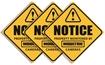 Picture of Moultrie Camera Surveillance Signs Yellow 3 Per Pkg MCA13133
