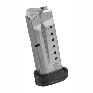 Picture of Smith & Wesson Magazine, 9MM, 8 Rounds, Fits M&P SHIELD, with Finger Rest, Stainless 199360000