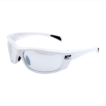 Picture of Smith & Wesson M&P WHITEHAWK WHITE FRAME/CLEAR MIRROR LENS GLASSES 110174