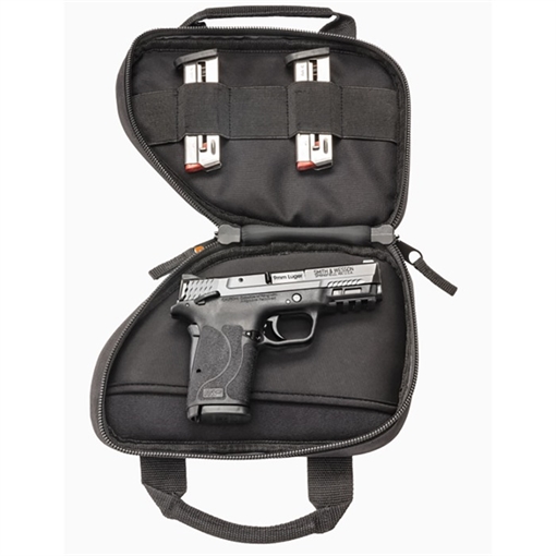 Picture of Smith & Wesson M&P9 M2.0 SHIELD EZ 3.68'' BBL (3)8RD MAG & TAC SIX BAG BLACK 14243