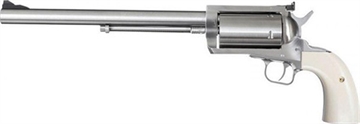 Picture of Magnum Research BFR Long Cylinder Extra Large 45-70 Gov 5 Shot 10" Brushed Stainless Steel Barrel, Cylinder & Frame, Bisley White Laminate Grip, Exposed Hammer BFR4570B