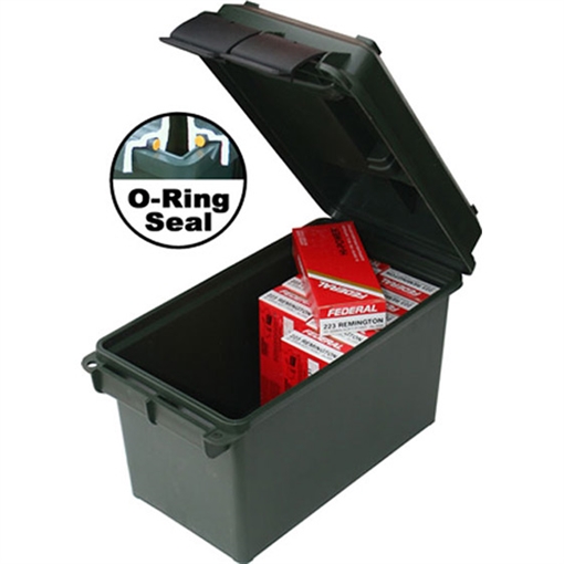 Picture of MTM AMMO CAN 50 CALIBER GREEN 7.4 IN X 13.5 IN X 8.5 IN ( 6 PER CASE ) AC50C-11 AC50C11