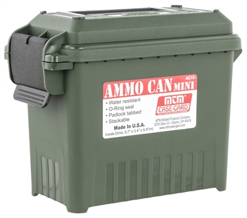 Picture of MTM MINI AMMO CAN FOR BULK AMMO FOREST GREEN 14L X 13.5 W X 9 H ( 6 PER CASE ) AC1511