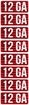 Picture of MTM Case-Gard Ammo Caliber Labels CL12GA