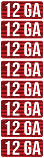 Picture of MTM Case-Gard Ammo Caliber Labels CL12GA