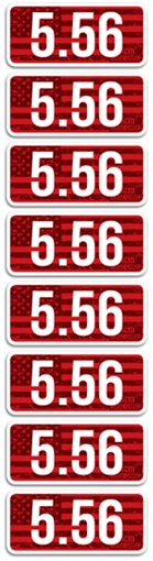 Picture of MTM Case-Gard Ammo Caliber Labels CL556