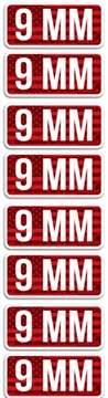 Picture of MTM Case-Gard Ammo Caliber Labels CL9MM