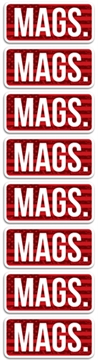 Picture of MTM Ammo Caliber Labels MAGS Red 8/ct CLMAGS