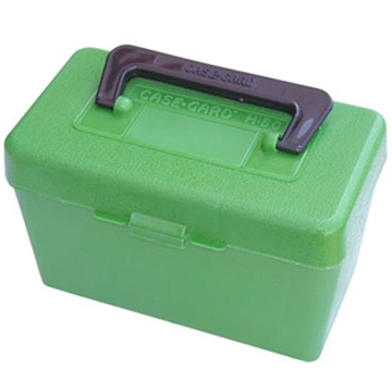 Picture of Mtm Case-Gard HANDLE CARRY RIFLE AMMO BOX 26 NOSLER-338 LAPUA 50 RD GREEN H50-XL-10 H50XL10