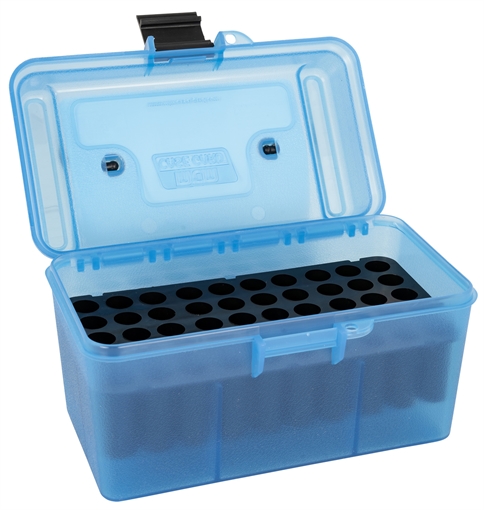 Picture of Mtm Case-Gard HANDLE CARRY RIFLE AMMO BOX 22-250 REM-308 WIN 50 RD BLUE H50-RM-24 H50RM24