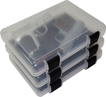 Picture of MTM IN SAFE STORAGE CASE 9 IN CLEAR FOR STANDAED 1911 OR SMALL HGS ( 3 PACK ) 4 PER CASE ISC9