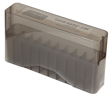 Picture of MTM Case-Gard Slip-Top Ammo Box 338 Win Mag/7mm Clear Smoke Polypropylene 20rd J20LLD41