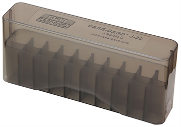 Picture of MTM Case-Gard Slip-Top Ammo Box 30-30 Win/45-70 Gov Clear Smoke Polypropylene 20rd J20MLD41