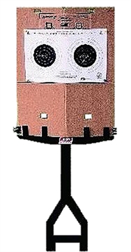 Picture of MTM Case-Gard Jammit Target Stand Black Plastic, 17.50" x 2" x 47", Includes Stakes/Target Backer JMTS40