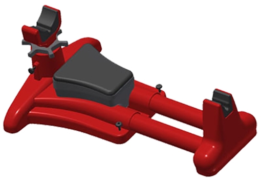 Picture of MTM Case-Gard KSR-30 K-Zone Shooting Rest Rifle/Handgun Red Plastic KSR30