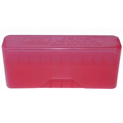 Picture of MTM CASE GARD RIFLE SLIP TOP 20RD 7MM REM-338 WIN MAGAZINE RED J20LLD29