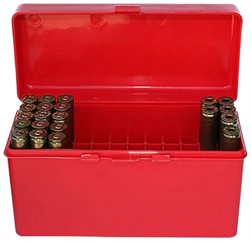 Picture of Mtm Case-Gard FLIP TOP RIFLE AMMO BOX 229 ZIPPER-7.62X39 RUS 60 ROUND RED RM-60-30 RM6030