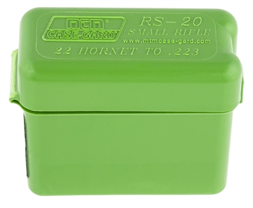 Picture of MTM Case-Gard Ammo Box Belt Style Multi Caliber Green Polypropylene 20rd RS2010