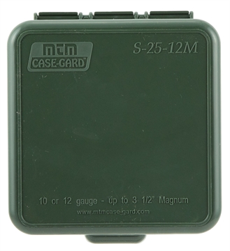 Picture of MTM Case-Gard Shotshell Box Flip-Top Multi Gauge Shotgun Forest Green Polypropylene 25rd S2512M11