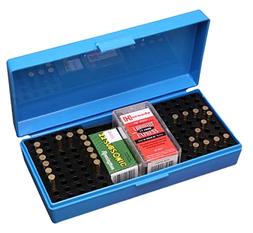 Picture of MTM Case-Gard SB-200 Multi-Caliber Rimfire Rifles Blue Polypropylene 100-250rd SB20020