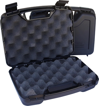 Picture of MTM Case-Gard SS-2500 Single Handgun Case Black Polypropylene Holds Handgun w/ 4" Barrel or Less SS2500