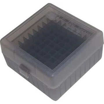 Picture of MTM Flip-Top Ammo Box 22-250/.243/.308 Win/.220 Swift 100 Round Clear Smoke RM-100-41