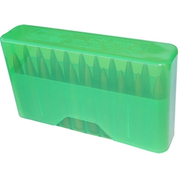 Picture of MTM J-20 Slip Top Ammo Box .17/.223/.222 Magnum Clear Green J-20-XS-16