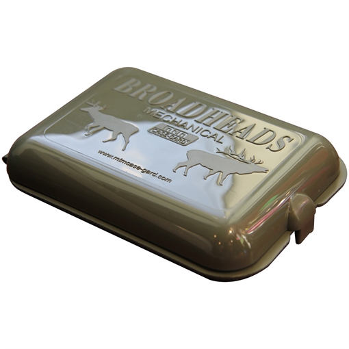 Picture of MTM MECHANICAL BROADHEAD CASE HOLDS 6 BROADHEADS ARMY GREEN BHM