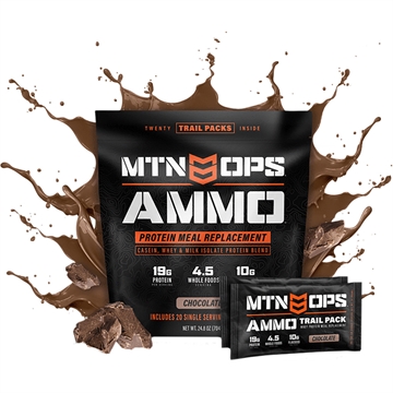 Picture of MTN OPS Ammo Whey Protein Meal Replacement Chocolate Trail Pack 20 ct. 3106880320