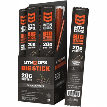 Picture of MTN OPS MTN Ops Big Meat Stick Cracked Pepper 10Ct Box 4152181310 840359424092