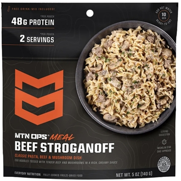Picture of MTN OPS MTN Ops Freeze Dried Meal Beef Stroganoff 2pk 4119960602