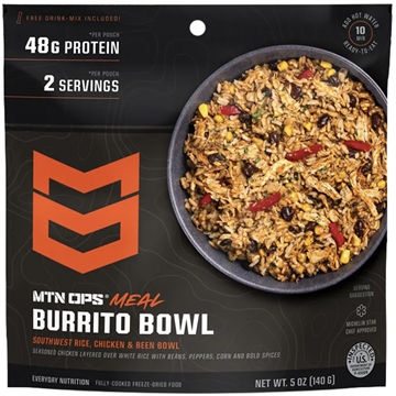Picture of MTN OPS MTN Ops Freeze Dried Meal Burrito Bowl 2pk 4119950602