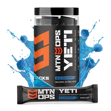 Picture of MTN OPS MTN Ops Yeti Preworkout Blue Raspberry Trail Pack 20 ct. 1101630320