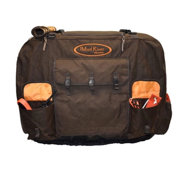 Picture of Mud River Dixie Insulated Kennel Cover Brown Polyester L-Extended 37" x 26" x 28.5" MRM1556