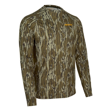 Picture of Muddy Base Layer Crew Long Sleeve Shirt Mossy Oak Bottomland M MUD-BL-CRW-MOB-M