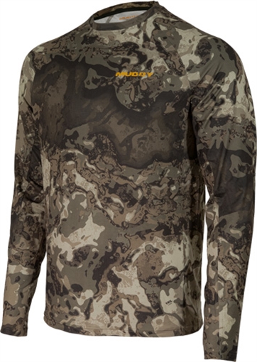 Picture of Muddy Base Layer Crew Long Sleeve Shirt Veil Canyon Grey L MUD-BL-CRW-VCG-L