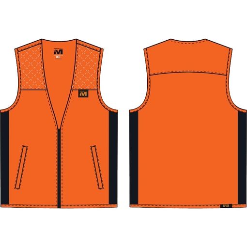 Picture of Muddy DV8 Lightweight Hunting Vest Blaze Orange 3XL MUD-LW-VEST-BO-3X