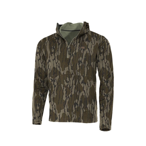 Picture of Muddy DV8 Quest Midweight Quarter Zip Hoodie Mossy Oak Bottomland S MUD-D2002-MOBL-S