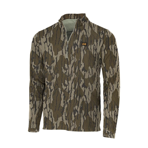 Picture of Muddy DV8 Quest Midweight Quarter Zip Sweatshirt Mossy Oak Bottomland L MUD-D2001-MOBL-L