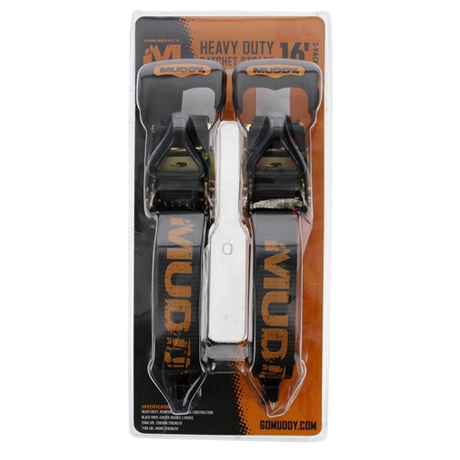 Picture of Muddy Heavy Duty Ratchet Straps 16 ft 2/ct    MUD-HDRS16-2PK