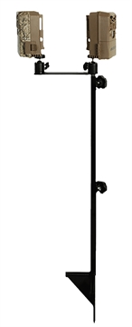 Picture of Muddy Dual Game Camera Mount 19"-41" High Black Steel MUDMTCATCS03