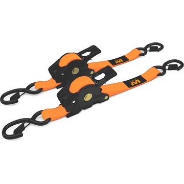 Picture of Muddy Outdoors Muddy Retractable Ratchet Straps 1"X10' 2pk Orange MUD-RRS10-2PK