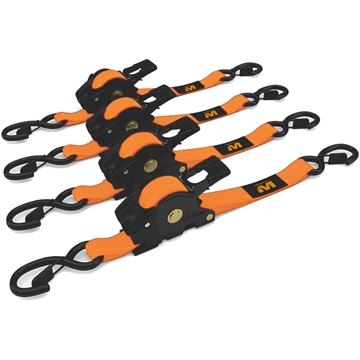 Picture of Muddy Outdoors Muddy Retractable Ratchet Straps 1"X10' 4pk Orange MUD-RRS10-4PK