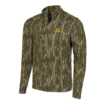 Picture of Muddy TR Lightweight Quarter Zip Long Sleeve Shirt Mossy Oak Bottomland S MUD-LW-QZ-MOB-S