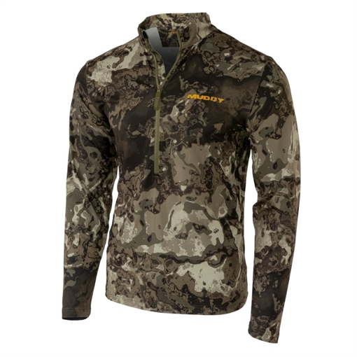 Picture of Muddy TR Lightweight Quarter Zip Long Sleeve Shirt Veil Canyon Grey 3XL MUD-LW-QZ-VCG-3X